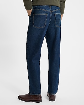 Loose Dark Wash Stretch Jeans