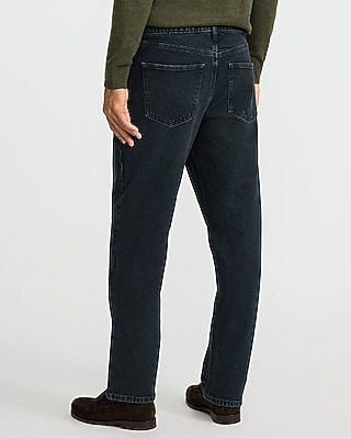Loose Dark Wash Stretch Jeans