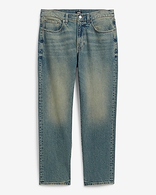 Loose Medium Wash Stretch Jeans