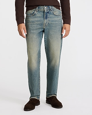 Loose Medium Wash Stretch Jeans