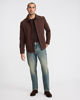 Loose Medium Wash Stretch Jeans