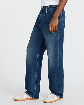 Baggy Medium Wash Stretch Jeans