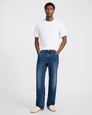 Baggy Medium Wash Stretch Jeans