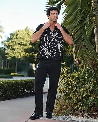 Loose Black Wash Hyper Stretch Jeans