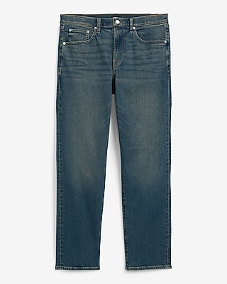 Loose Dark Wash Stretch Jeans