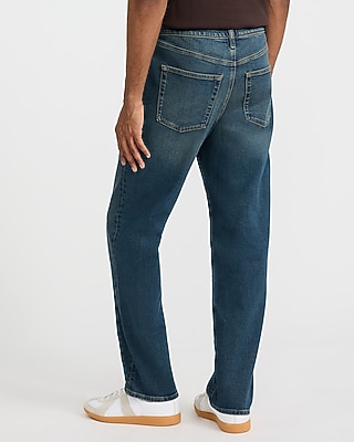 Loose Dark Wash Stretch Jeans