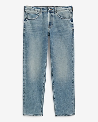 Loose Medium Wash Stretch Jeans