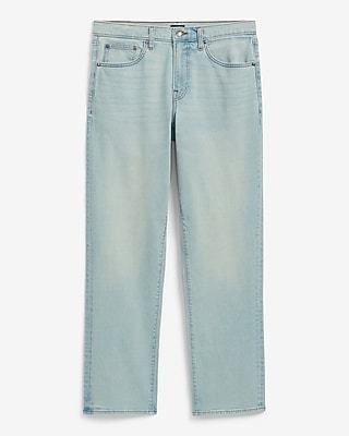 Loose Light Wash Stretch Jeans
