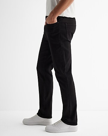 NEW APT 9 MENS MODERN FIT STRAIGHT LEG STRETCH BLACK PANTS 33X30 33X32