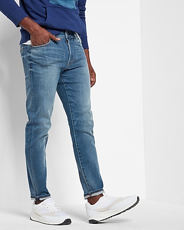 NWT Men’s Express Skinny Hyper Stretch Dark Blue Jeans Size 40X34 