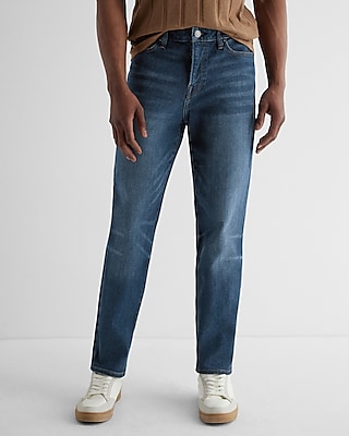 Athletic Slim Dark Wash Stretch Jeans