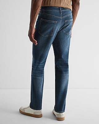 Athletic Slim Dark Wash Stretch Jeans