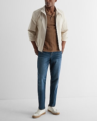 Athletic Slim Dark Wash Stretch Jeans