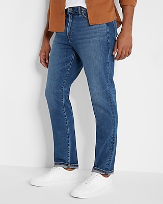 straight fit denim jeans mens