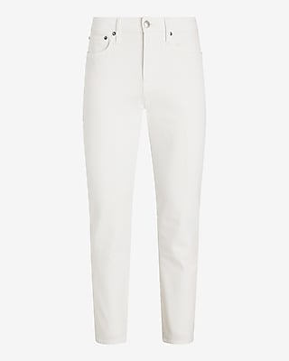 Straight White Stretch Jeans