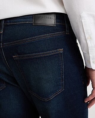 Straight Dark Wash Stretch Jeans