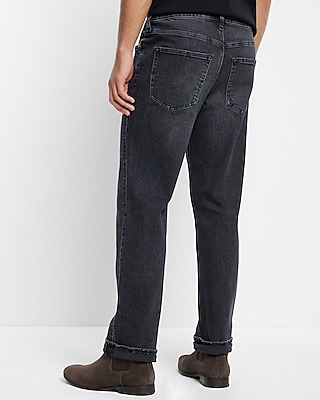 Straight Black Stretch Jeans