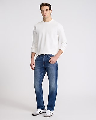 Straight Medium Wash Stretch Jeans