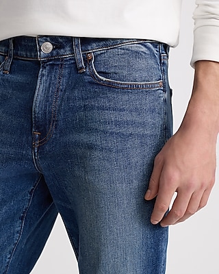 Straight Medium Wash Stretch Jeans