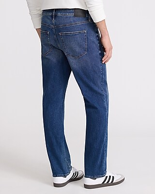 Straight Medium Wash Stretch Jeans