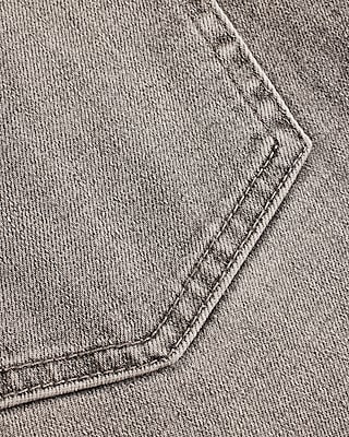 Straight Gray Wash Hyper Stretch Jeans