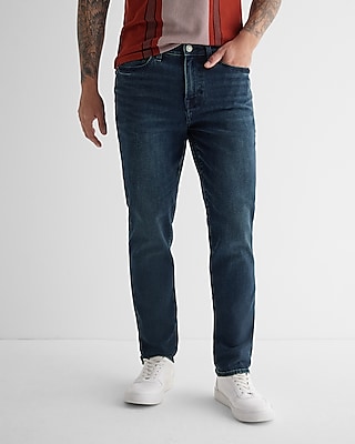 Athletic Slim Dark Wash Stretch Jeans