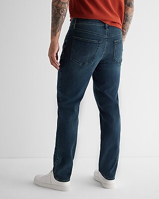 Athletic Slim Dark Wash Stretch Jeans