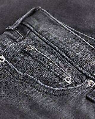 Straight Black Wash Stretch Jeans