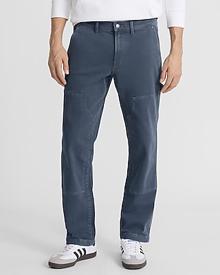 Straight Light Wash Stretch Carpenter Jeans