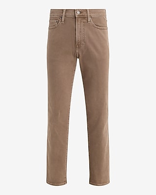 Straight Light Brown Hyper Stretch Jeans