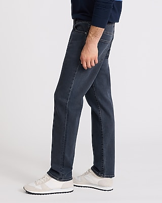 Straight Dark Wash Stretch Jeans