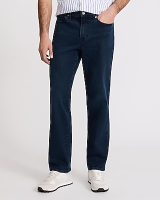 Straight Dark Wash Stretch Jeans