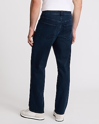 Straight Dark Wash Stretch Jeans