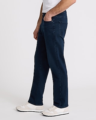 Straight Dark Wash Stretch Jeans
