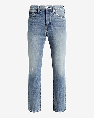 Straight Medium Wash Stretch Jeans