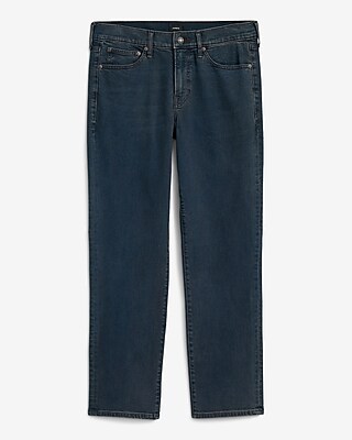 Straight Dark Wash Stretch Jeans
