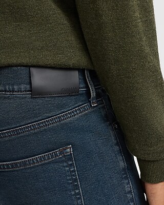 Straight Dark Wash Stretch Jeans