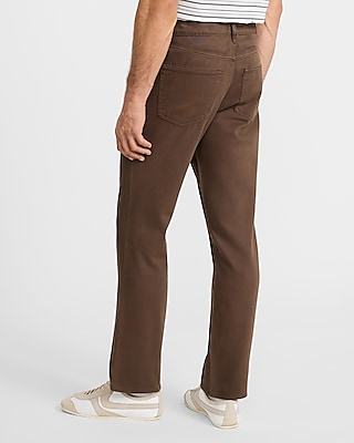 Straight Brown Soft Wash Jeans