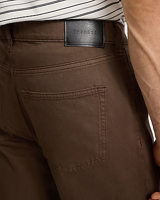 Straight Brown Soft Wash Jeans