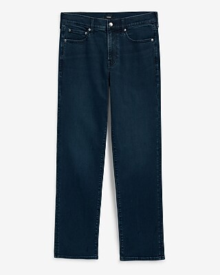 Straight Dark Wash Stretch Jeans