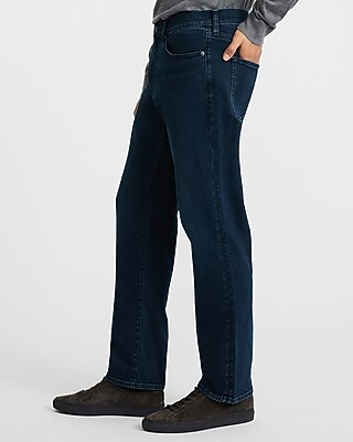 Straight Dark Wash Stretch Jeans