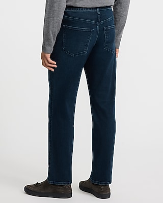 Straight Dark Wash Stretch Jeans