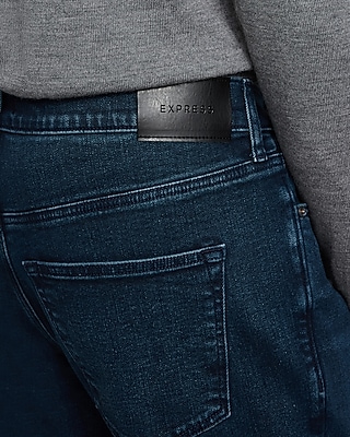 Straight Dark Wash Stretch Jeans