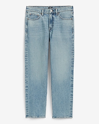 Straight Light Wash Stretch Jeans