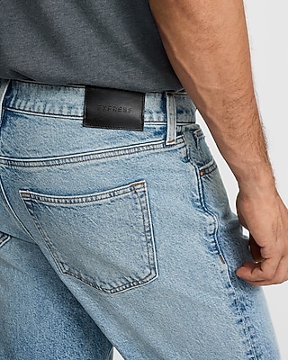 Straight Light Wash Stretch Jeans