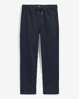 Straight Dark Wash Drawstring Hyper Stretch Jeans
