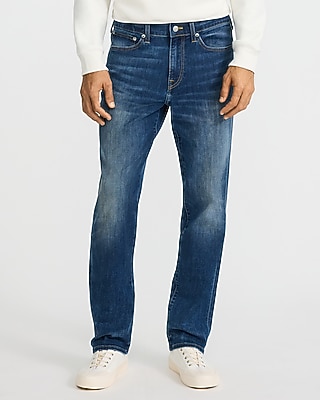 Straight Medium Wash Stretch Jeans