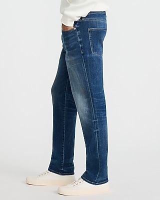 Straight Medium Wash Stretch Jeans