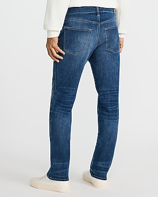 Straight Medium Wash Stretch Jeans