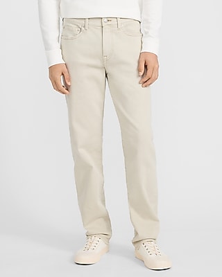 Straight Ivory Wash Hyper Stretch Jeans